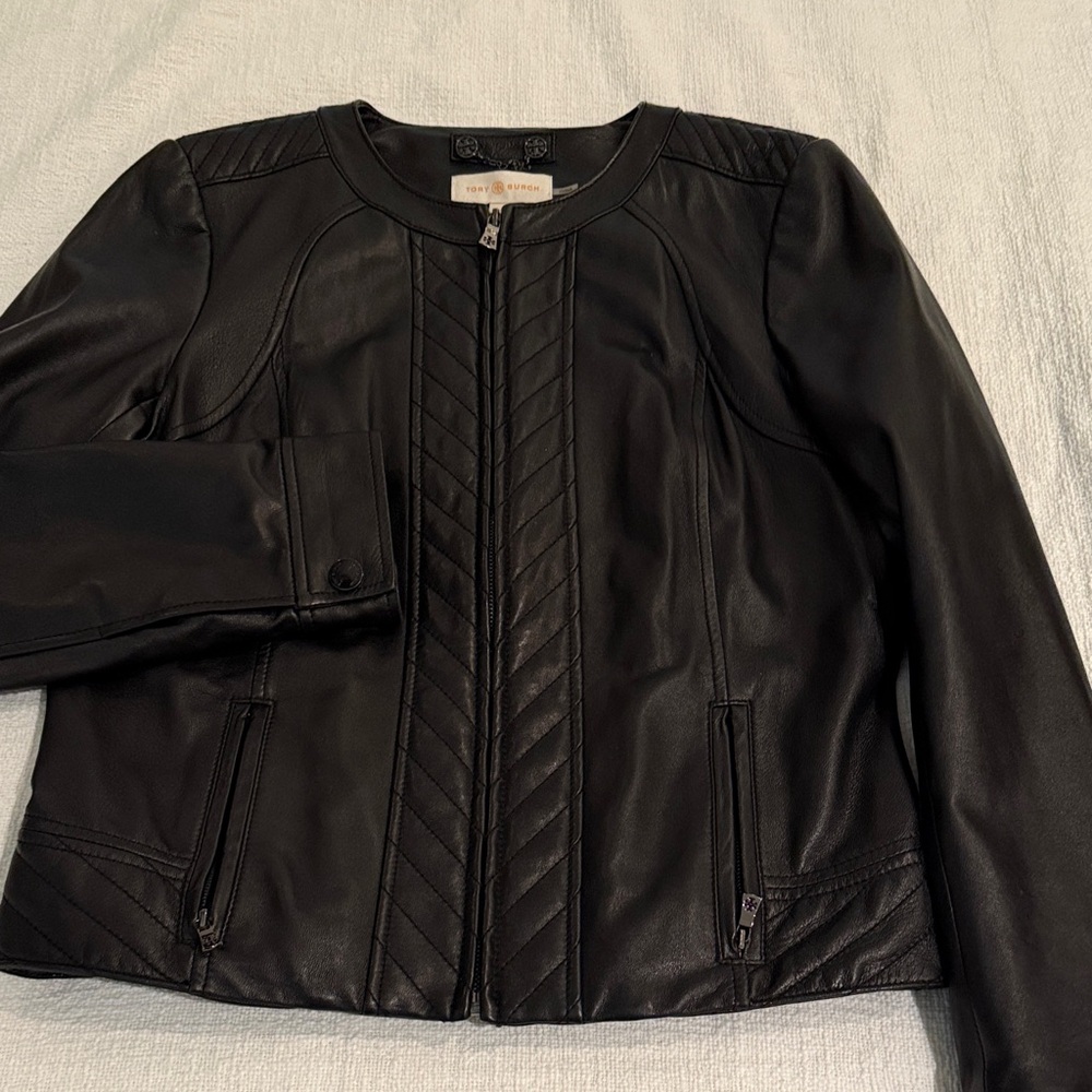 Tory Burch Black Leather Jacket